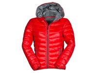 Warme en trendy jas merk Payper model replica met contraskleur en kap